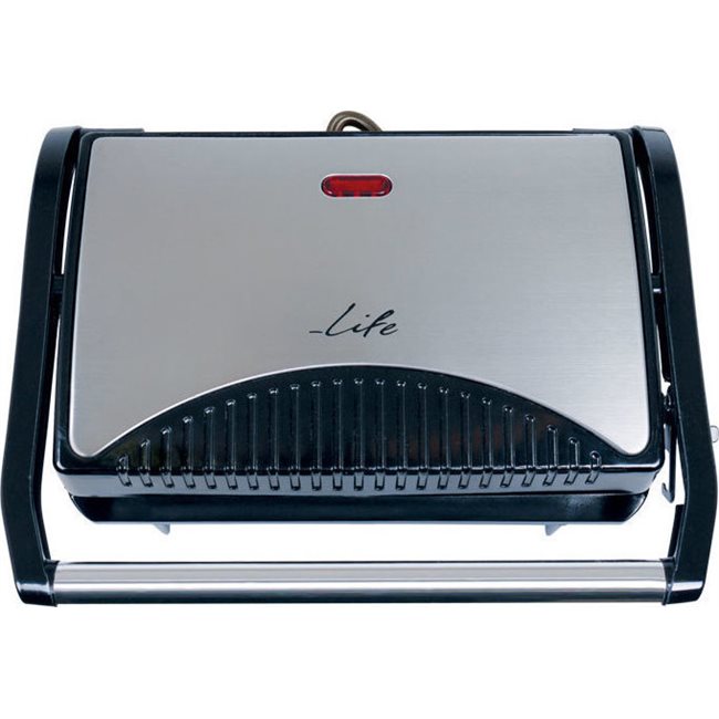 LIFE STG -100 INOX Τοστιέρα με grill πλάκες 700W